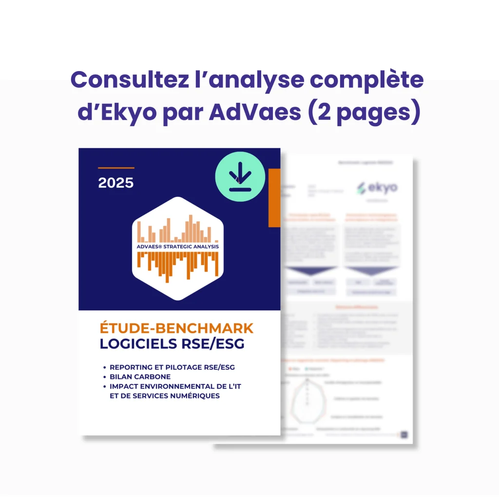 Benchmark logiciels RSE/ESG by AdVaes